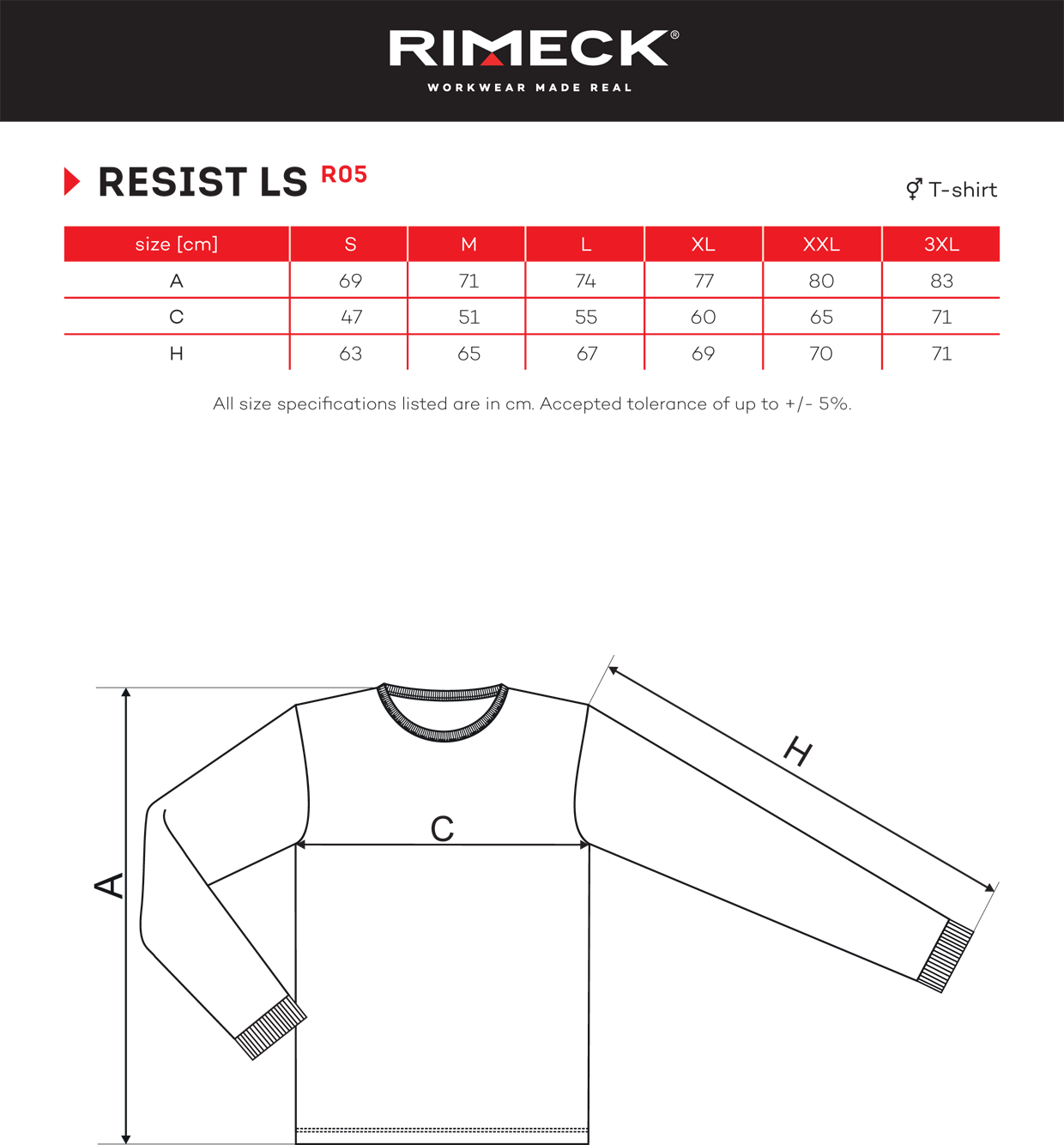 r05 product size copy