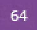 64 fialová